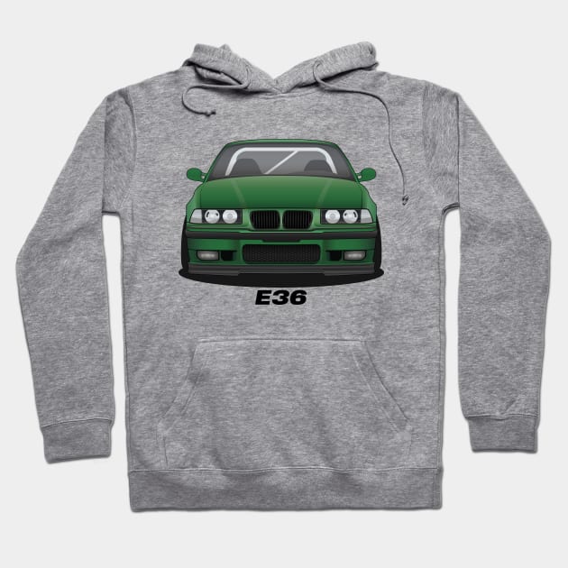 Green E36 Hoodie by turboosted